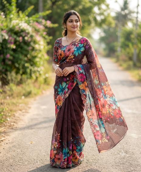 Svara fancy designer saree wholesale online